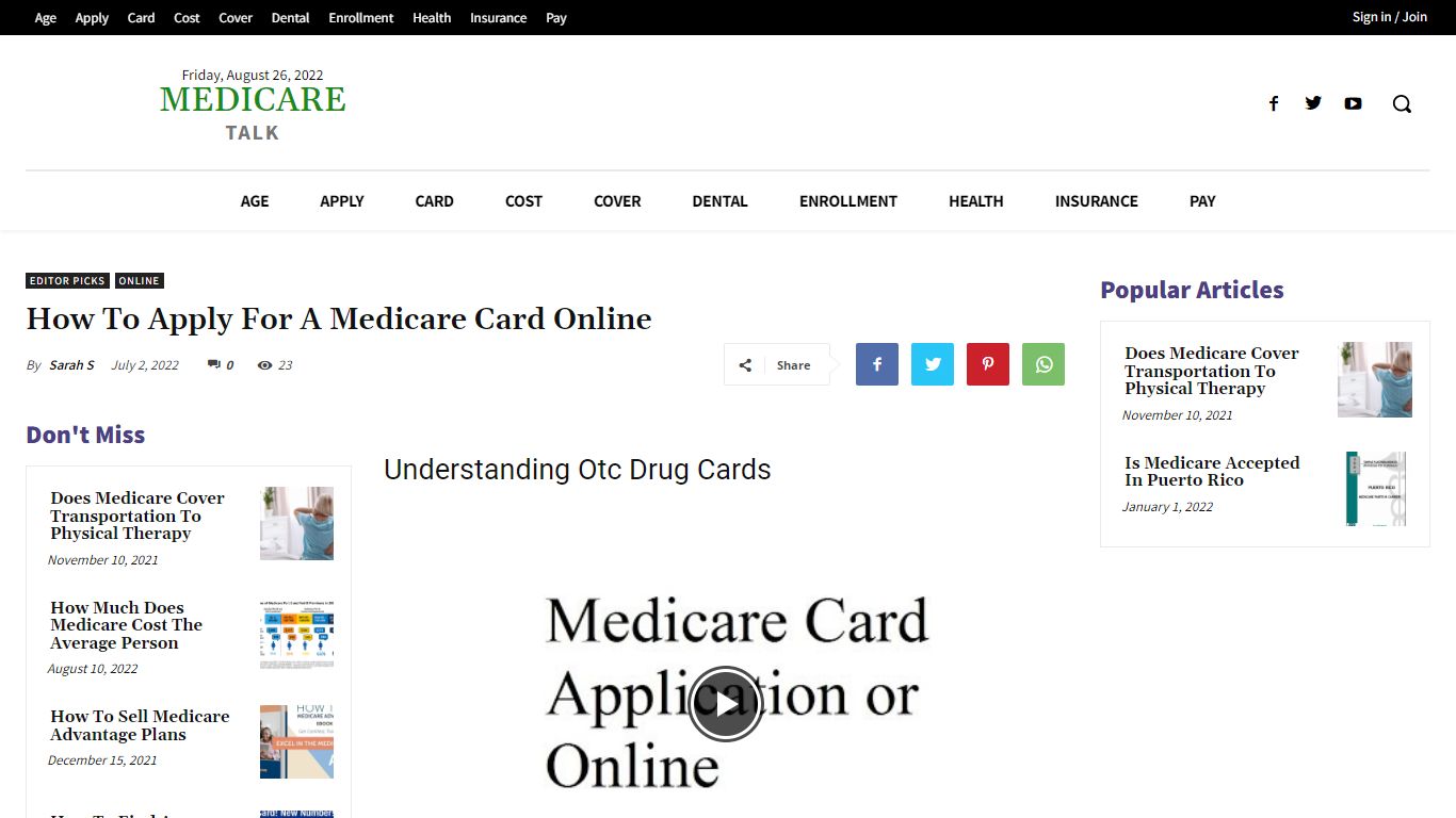 How To Apply For A Medicare Card Online - MedicareTalk.net